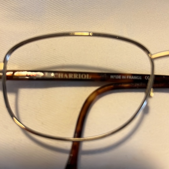 Authentic VTG Charriol Eyeglasses Frames tortoise shell gold unisex frame - Picture 4 of 4
